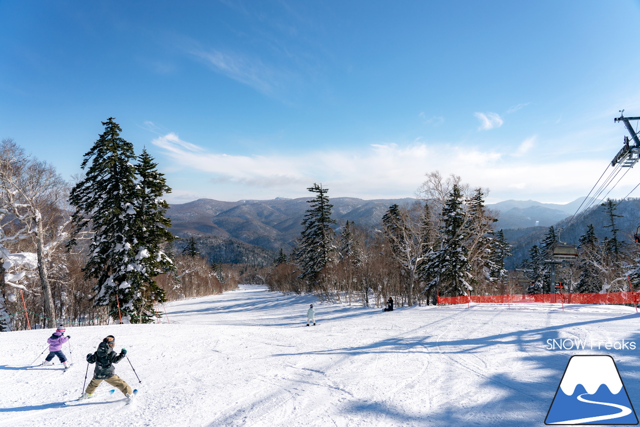 札幌国際スキー場｜北海道最高峰・旭岳も見えた！これ以上はなかなか無い、澄み渡る青空に恵まれた１月最後の日曜日。